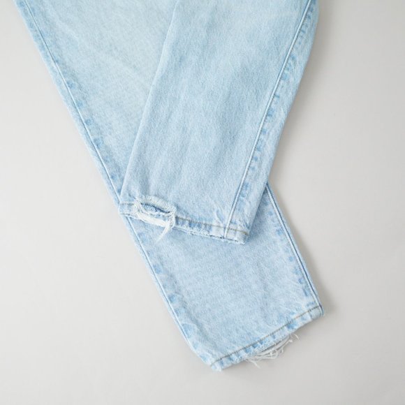 Levis 501 Skinny Fit Button Fly Jeans High Rise Light Wash Womens Size 31x28 - Picture 13 of 16